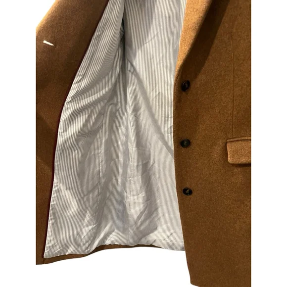 J. Crew Wool Size 0 Women's Single Breasted Top Coat Jacket Brown Long Sleeve - Picture 9 of 9